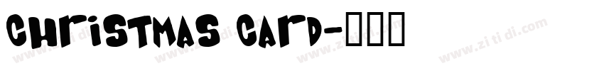 Christmas Card字体转换